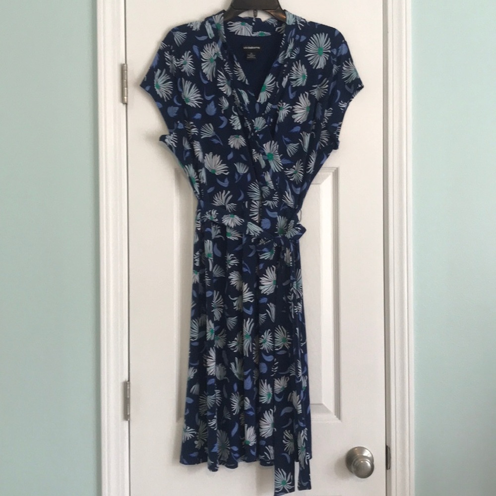 Liz Claiborne V-Neck Floral Dress Size XL